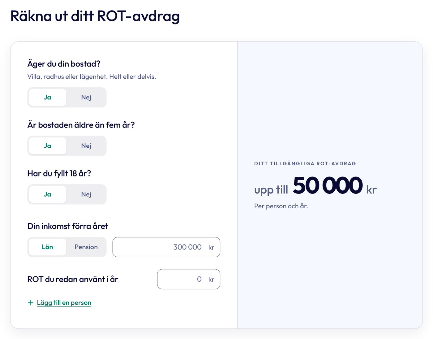 Version 1, två spalter